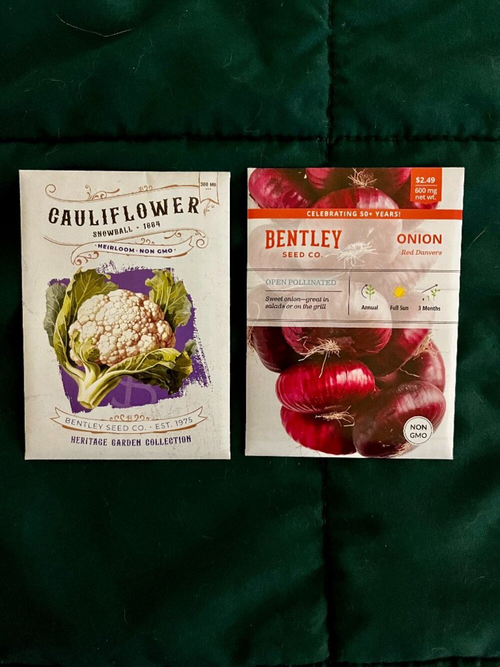 🍒 5/$25 🍒 SEEDS | Sweet Red Onions & Snowball Cauliflower